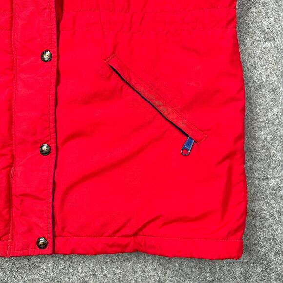 VTG LL‎ Bean Penobscot Parka Jacket Womens Small Red Outerwear Ski Winter USA - Picture 8 of 16